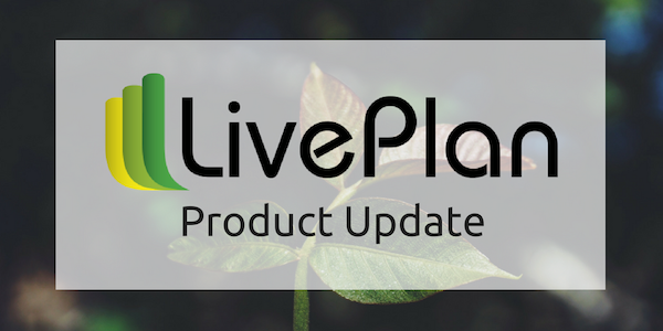 LivePlan product update LivePlan product update